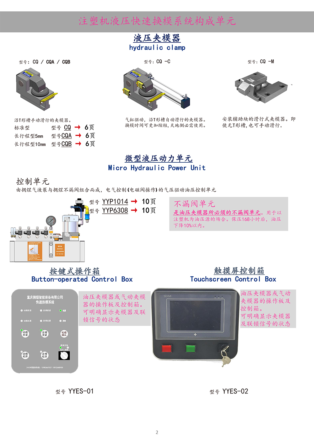液壓換模系統(tǒng)